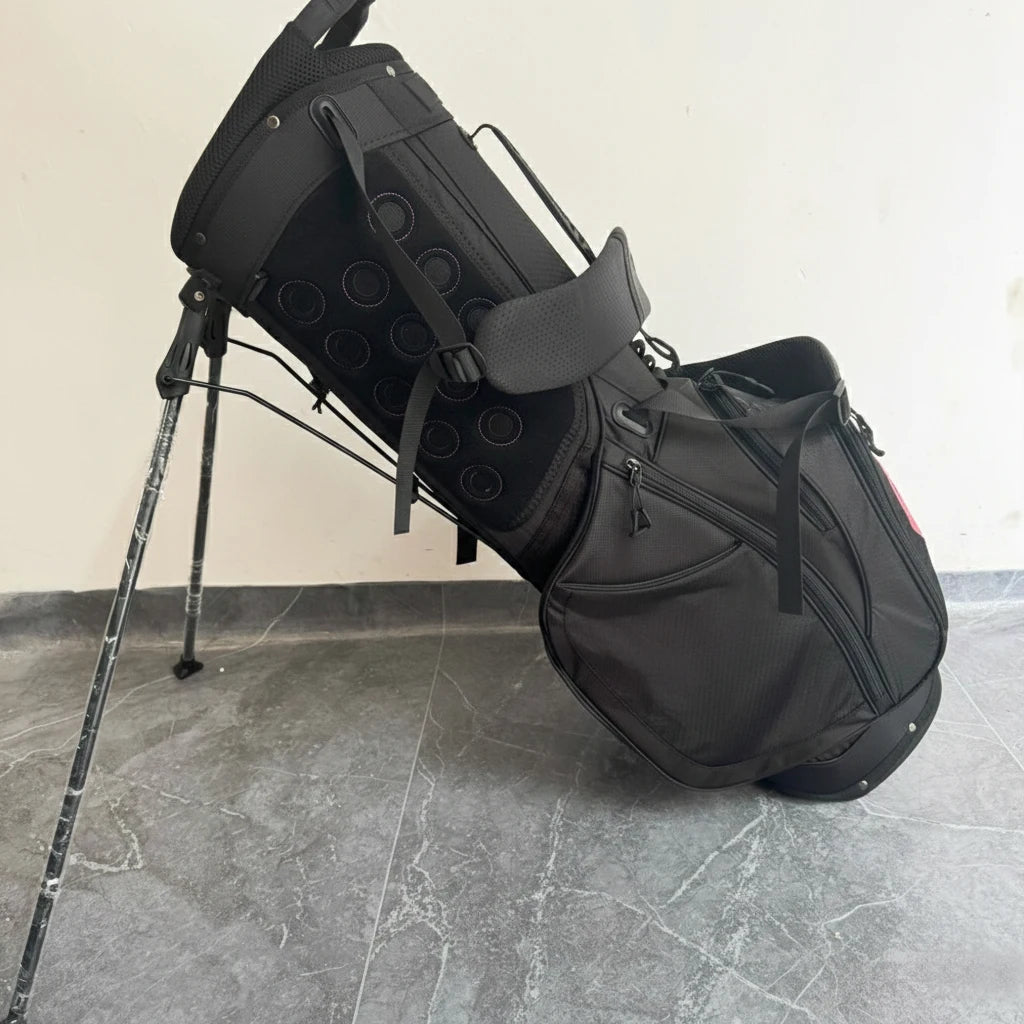 DEZENS Men's/Women's High Quality Lightweight Canvas Professional Golf Stand Bag Bracket Caddy Bag Golf Bag