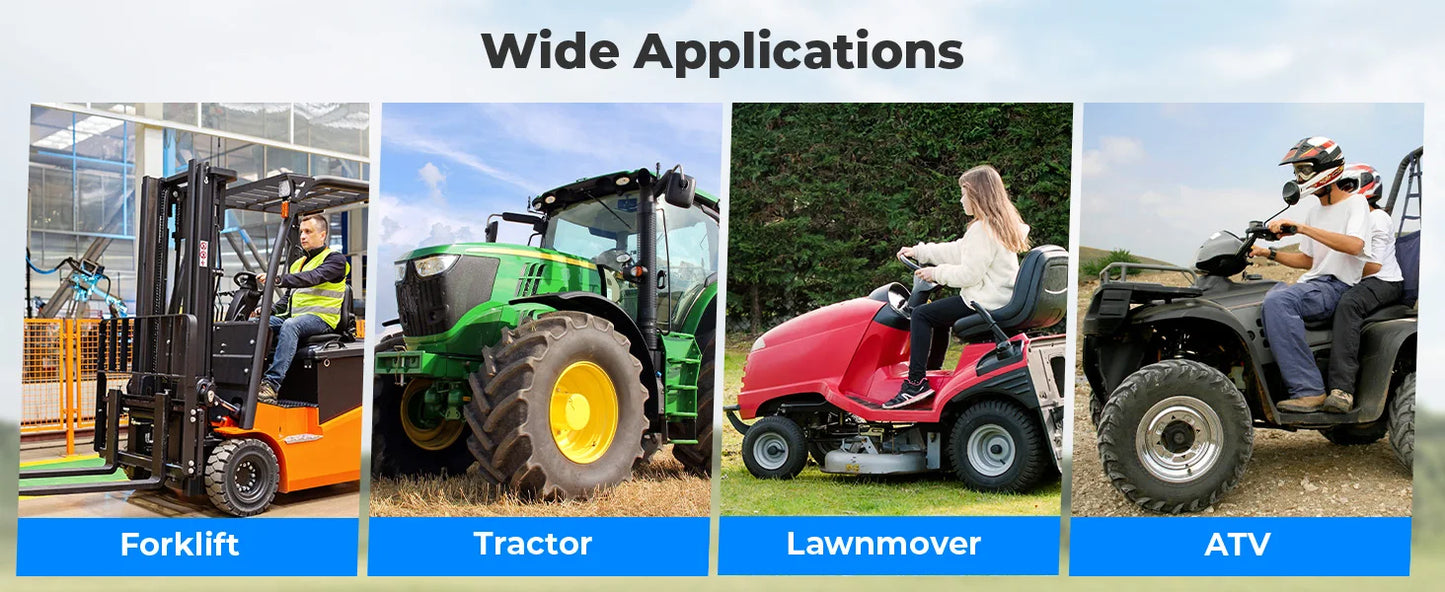 Magnetic Side Mirrors For Golf Cart Tractors Forklifts Lawn Movers Dozers Trucks For Club Car EZGO John Deere Kubota Toyota