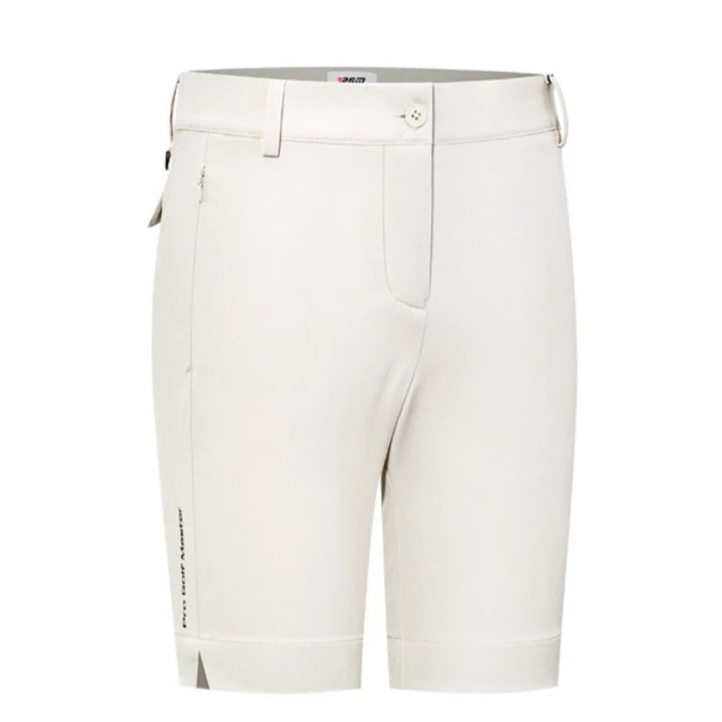 PGM Women Golf Shorts Summer Waterproof Elastic Split Pants Legs Five Leg Pants Sportswear KUZ129