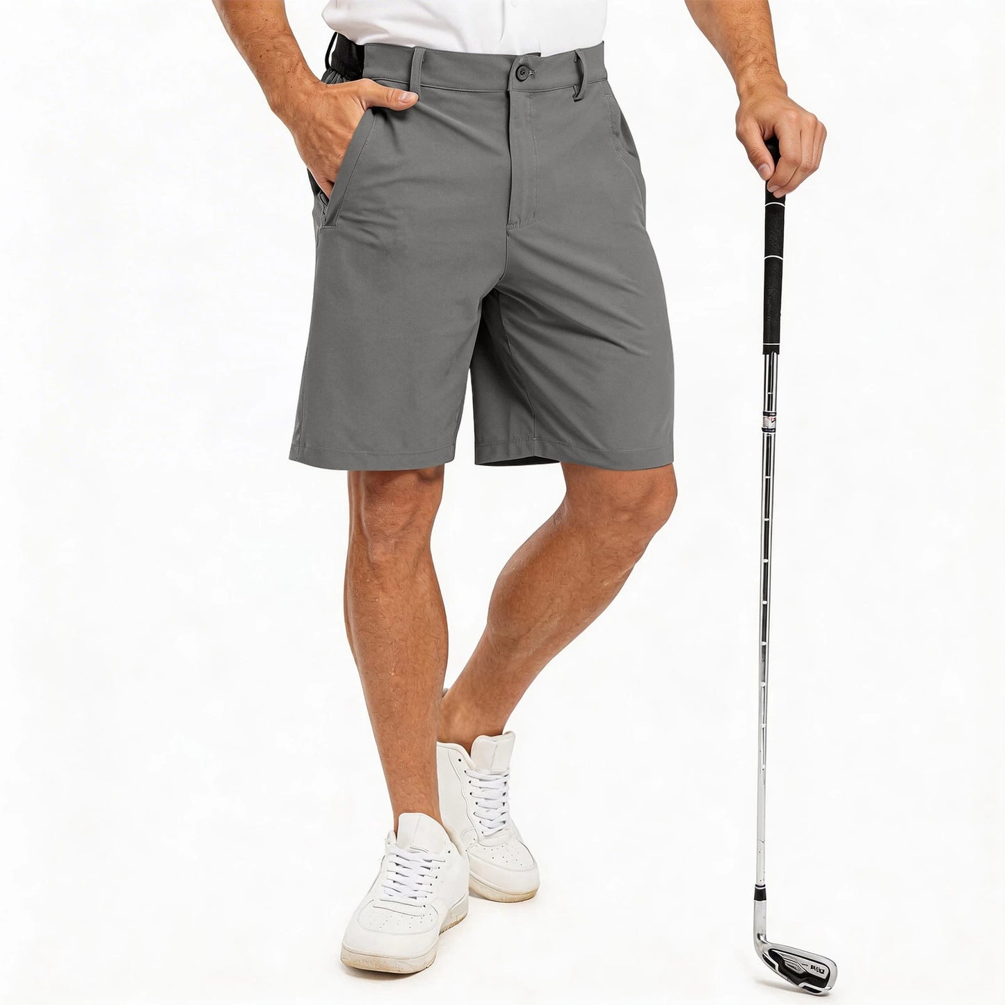 Men's Golf Shorts, Five-point Pants,Work And Casual Straight-leg Shorts, Lightweight Quick-drying Outdoor Sports Bermuda Shorts‌