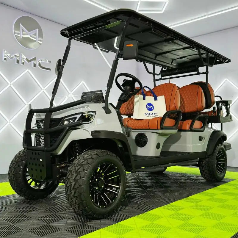 Top-of-the-line 4WD Golf Cart, 4x4 Aluminum Frame, Off-road CE Certified, Powerful Engine, MMC Professional Electric Golf Cart