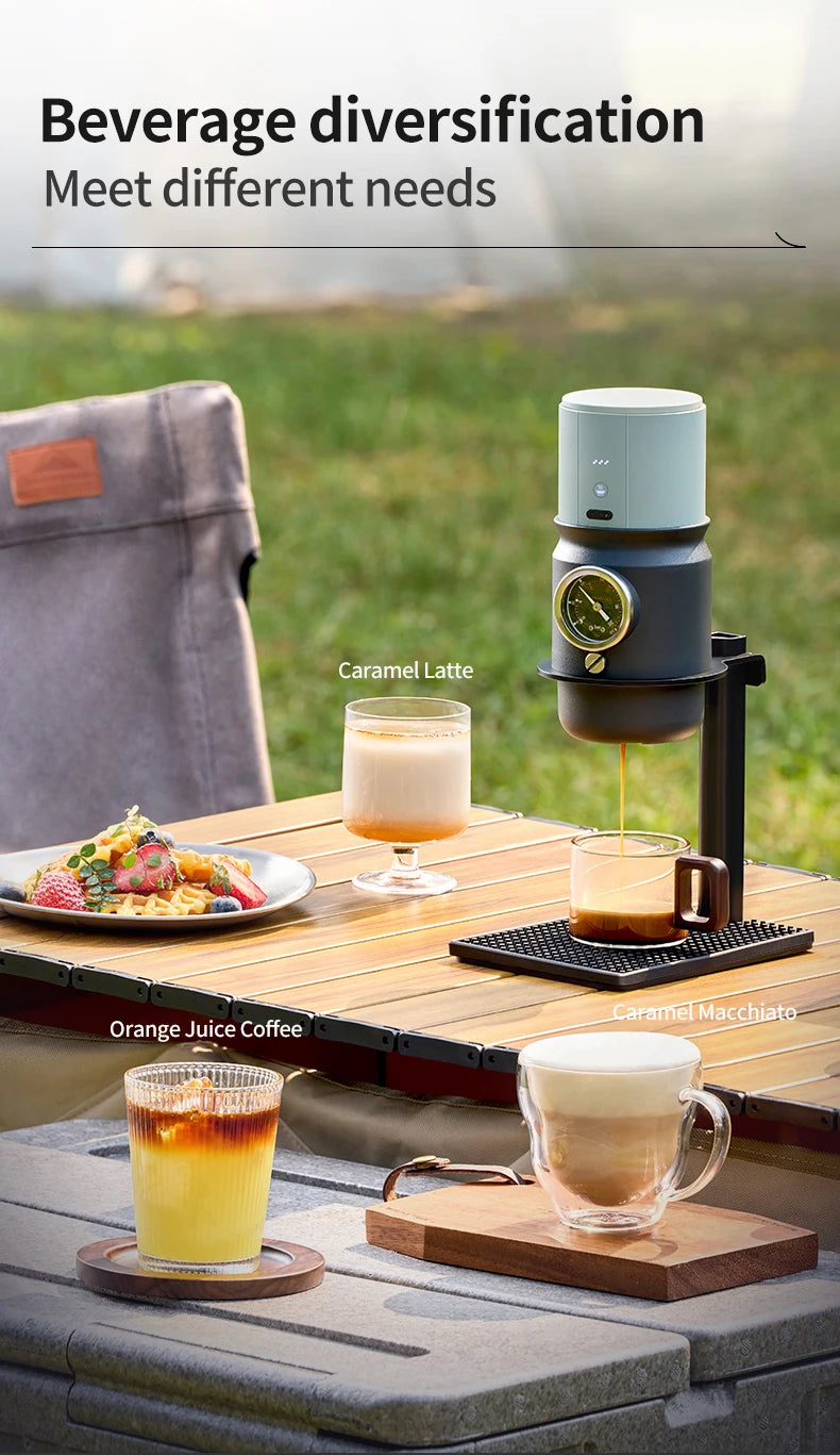 STARSEEKER Super58 Portable coffee machine: Top Espresso for Travel/Camping/Car. Inc. Bracket & Tamper