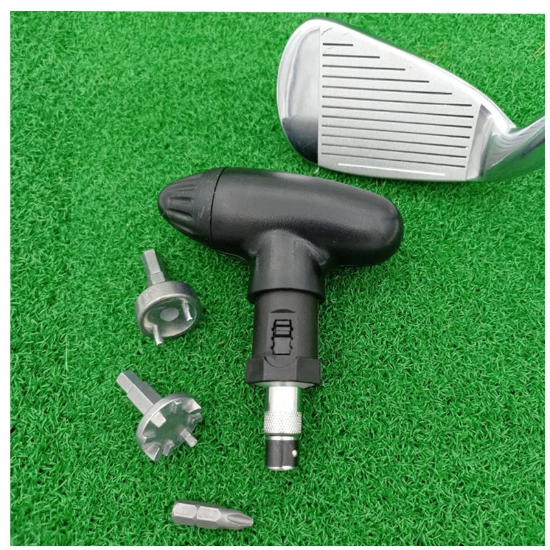 1 Golf Ratchet Wrench, black wrench tool, firm and durable fit, tool for golf shoes, golf accessory supplies