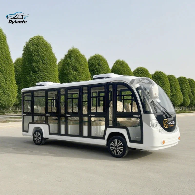 Electric Sightseeing Bus for Hotel Resorts 14-seater Sightseeing Vehicle with Comfortable Seats