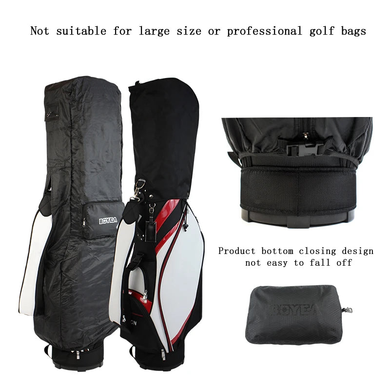 Golf Rain Cover Bag Waterproof and Dustproof Protable Foldable Golf Travel Cover Bag Light easy to carry