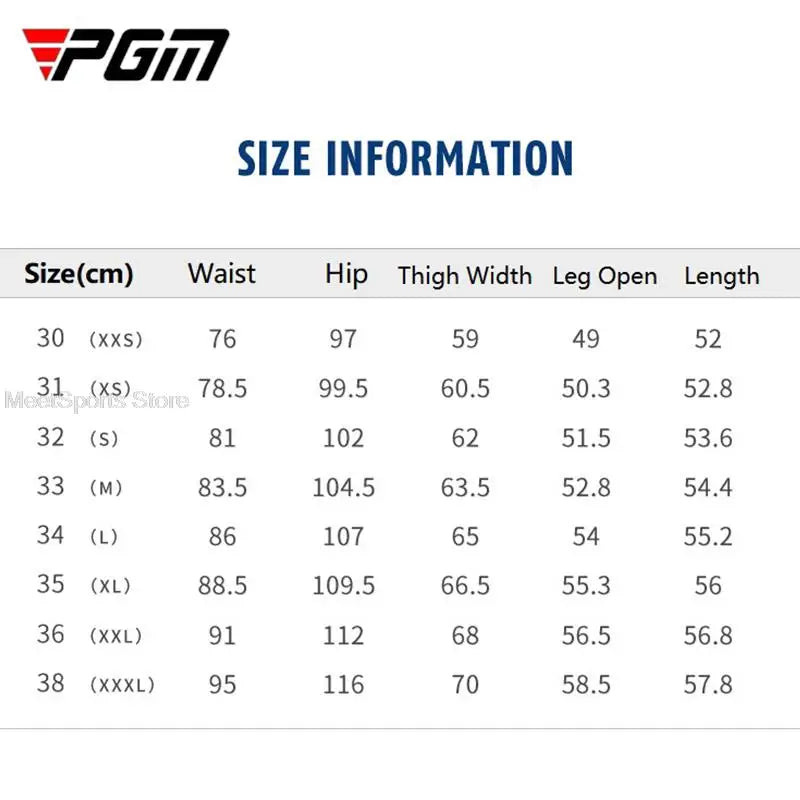 Pgm Golf Shorts Mens Summer Slim Fit Baseball Golf Shorts Sweatpants Male Elastic Sports Wear Fast Dry Casual Trousers 7 Colors