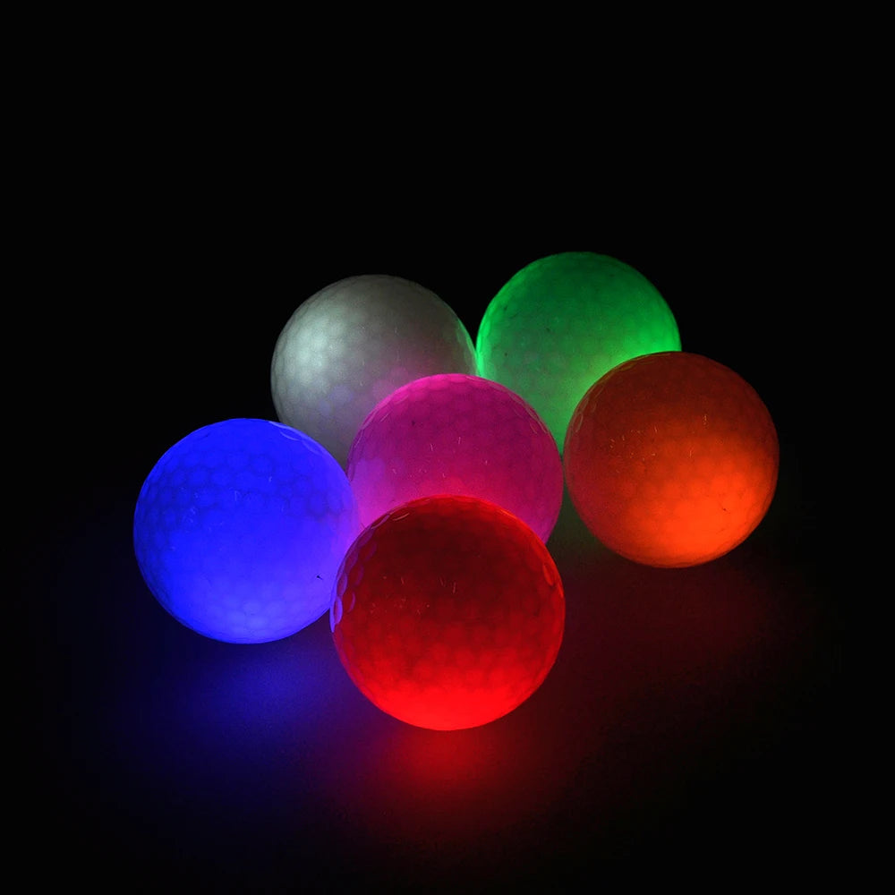 Glow in The Dark Golf Balls LED Light up Glow Golf Ball for Night Sports Super Bright Colorful and Durable