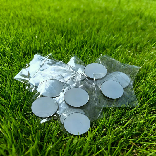 100pcs White or Blank Golf Ball Marker 25mm ,30mm, 35mm Golf Markers Position Marking Suitable for Custom Printing