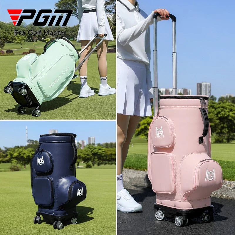PGM Golf Bags Women Four-wheel Aviation Travel Lightweight Portable Clothing Bag YWB051