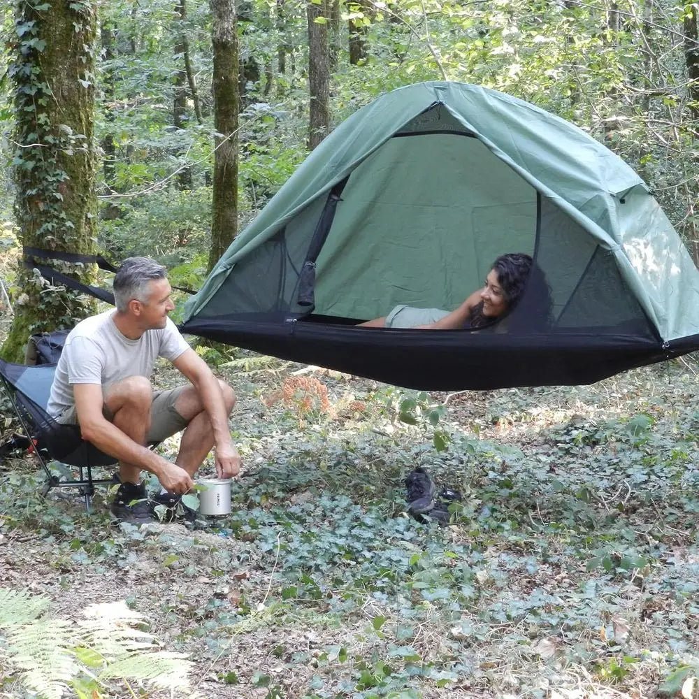 All-Weather Waterproof Hammock Tent with Mosquito Net for Camping - Lightweight, Fly-Proof Shelter for Adults