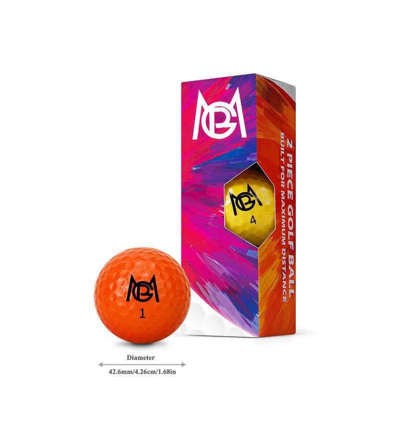 PGM golf colored ball two-layer competition ball golf double-layer ball 12 pack gift box Q029