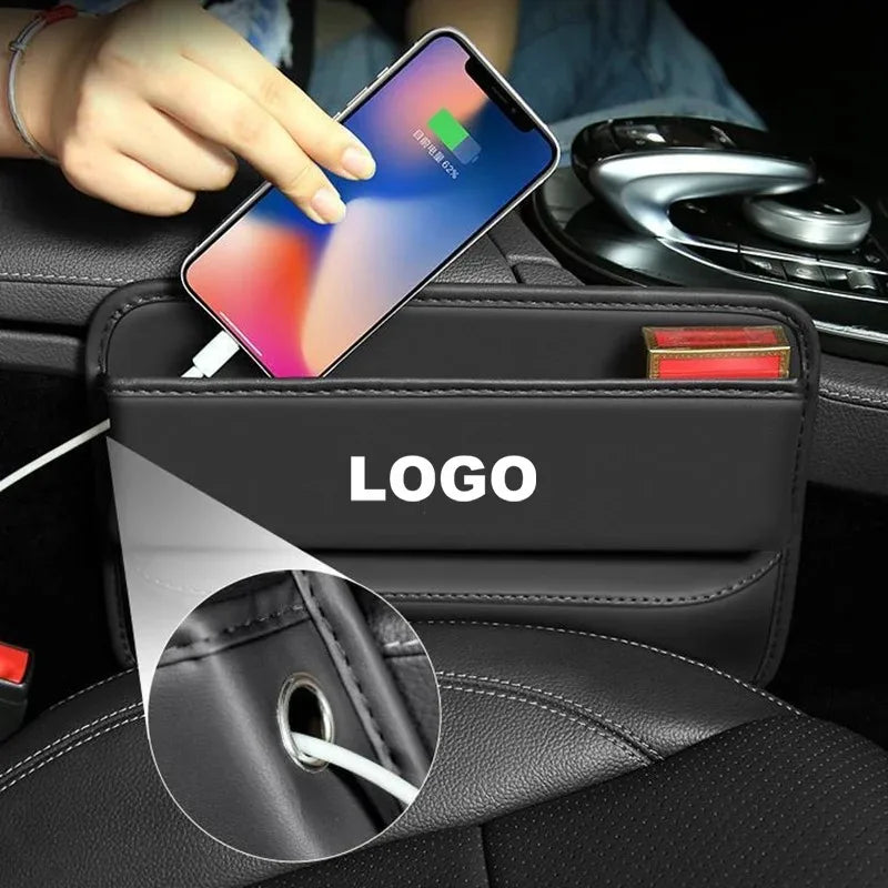 Car Front Seat Slit Catcher Side Seat Gap Filler Organizer Special Seat Crevice Storage Box for Toyota GR SPORT Auto accessories
