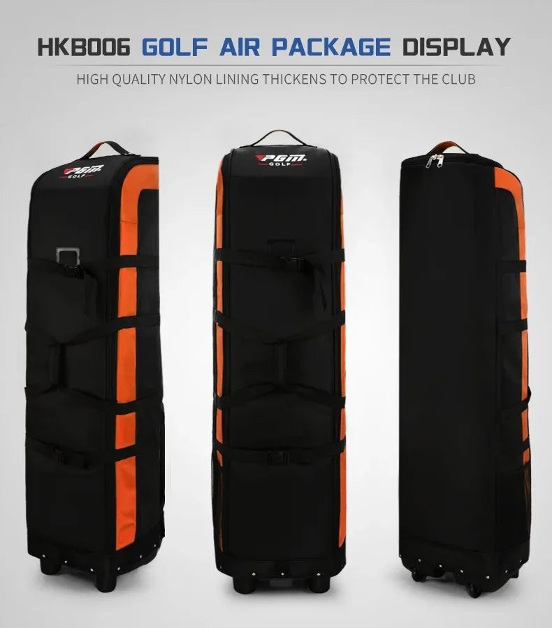 PGM Golf Aviation Bag Travel with Wheels Large Capacity Storage Foldable Airplane Travelling Bags 4 Colors HKB006