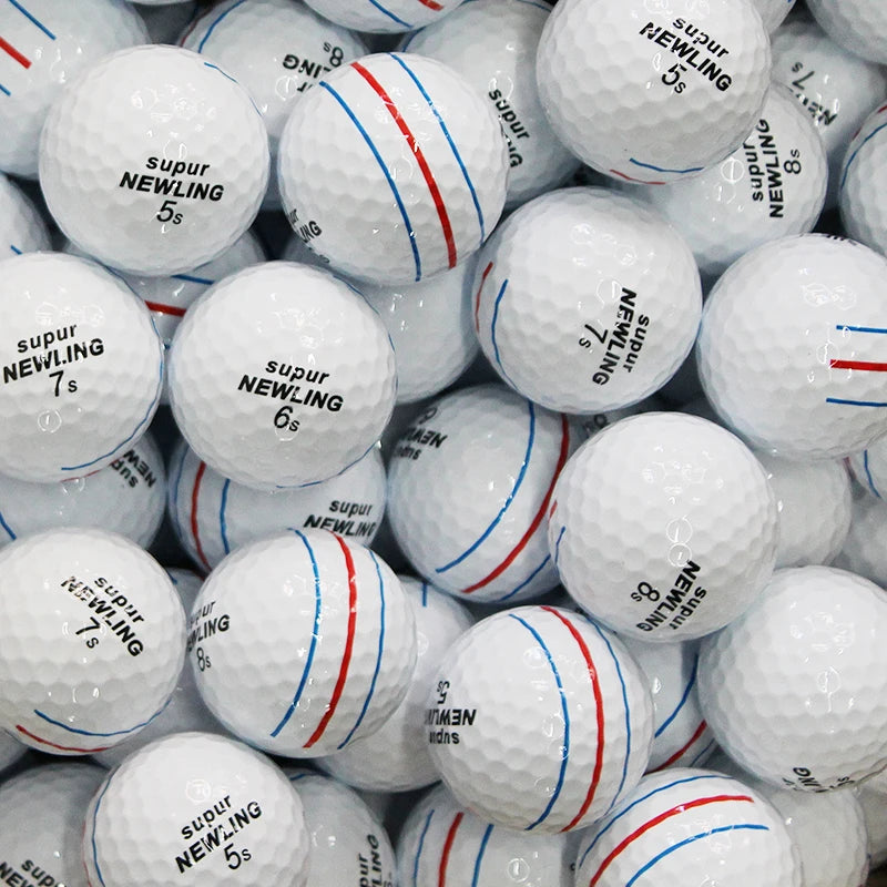 12 Pcs Golf Balls Supur Newling Triple Track Long Distance 3-pieces Golf Ball 3 Line Brand New Game Ball Drop Ship