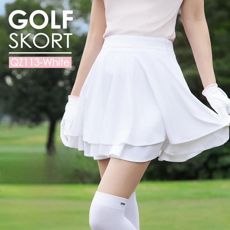 PGM Women's Golf Skirt Spring Summer Tennis Underpants Skirts QZ113