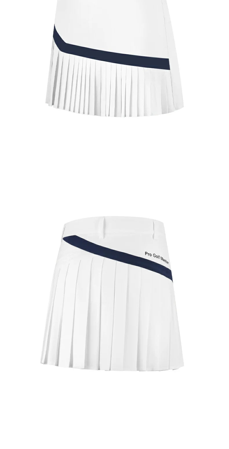 2025 Golf Tennis Skirts with Inner Shorts for Women Gym Pleated Pantskirt Ladies A-lined Sports Skirt High Waist Fashion Skort