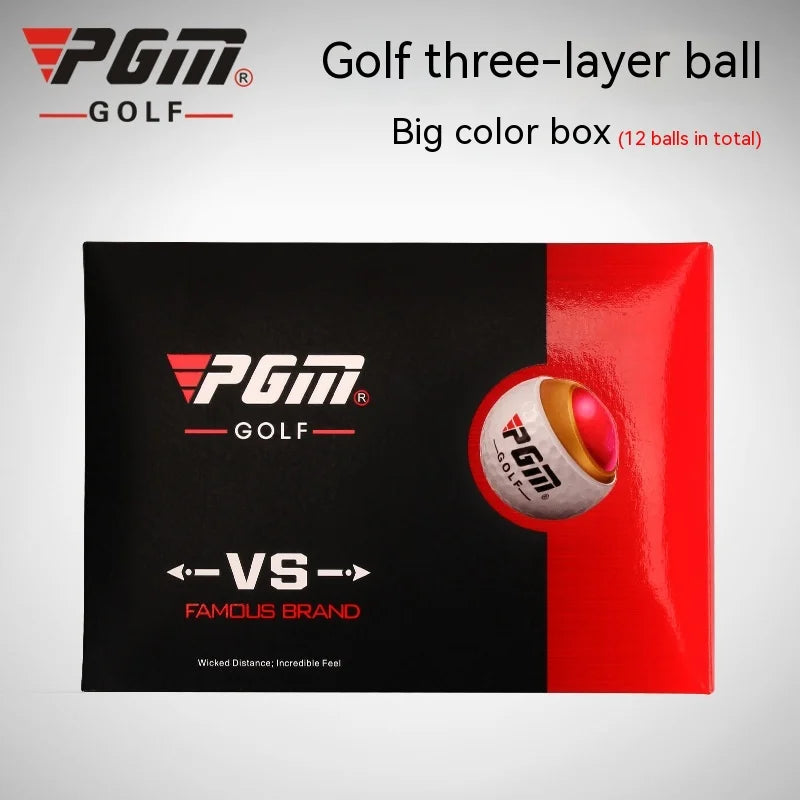 PGM Golf Ball Competition Ball Gift Box Set Three Layer Balls Q017