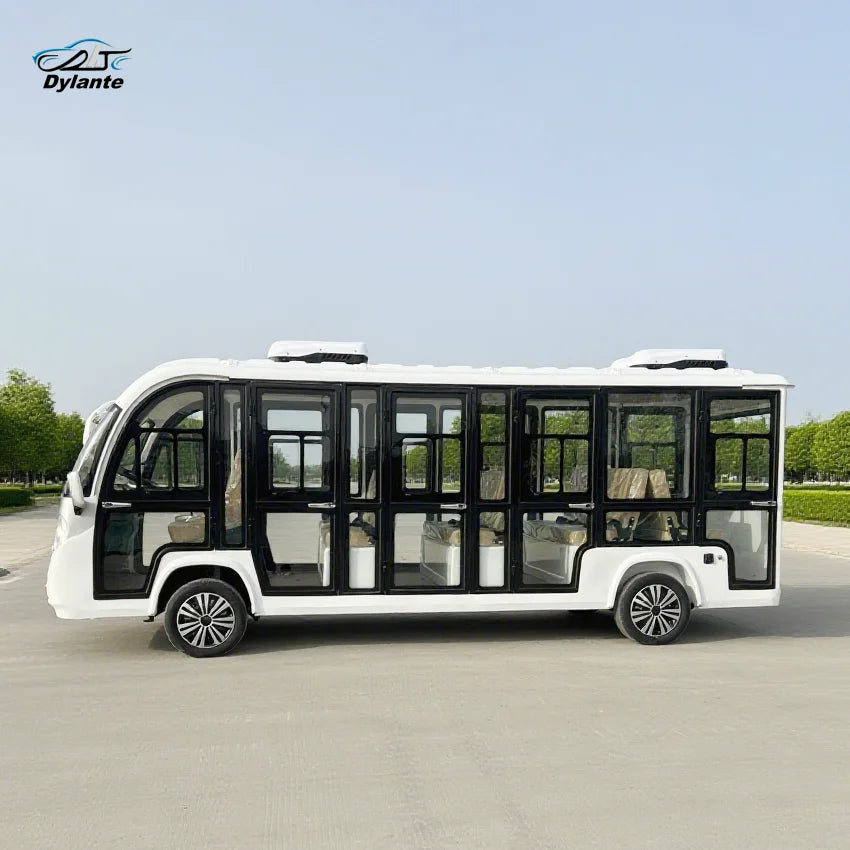 Electric Sightseeing Bus for Hotel Resorts 14-seater Sightseeing Vehicle with Comfortable Seats