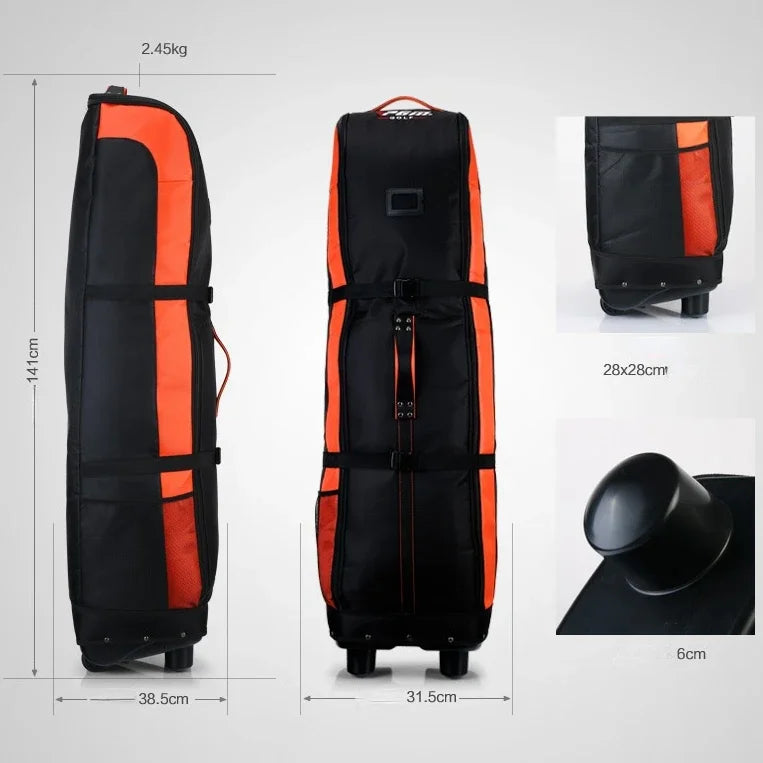 PGM Golf Aviation Bag Travel with Wheels Large Capacity Storage Foldable Airplane Travelling Bags 4 Colors HKB006
