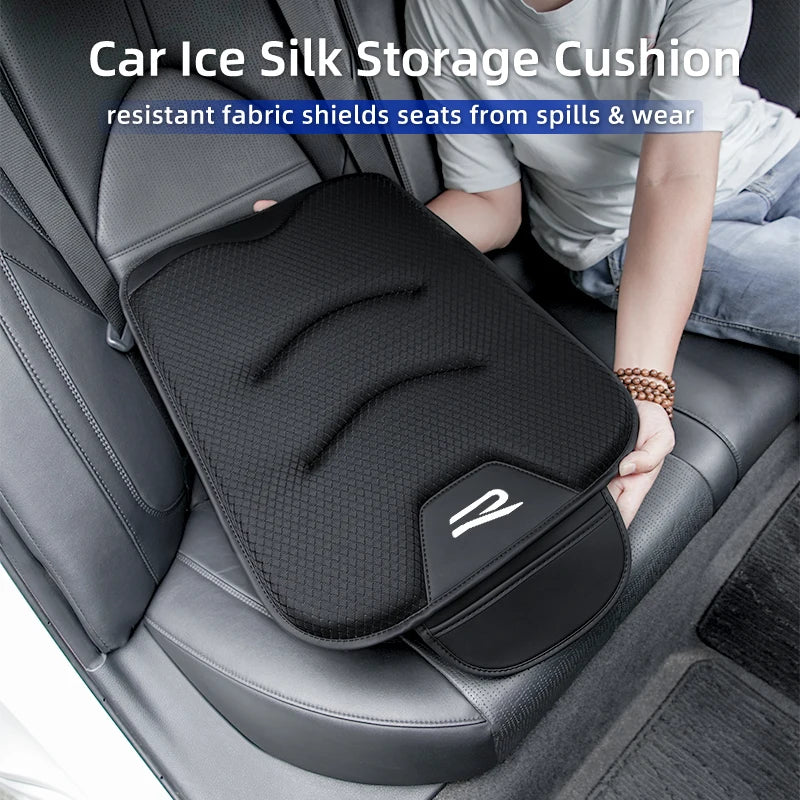 Car Ice Silk Cushion Storage Bag Breathable Seat Cover For VW R Golf Polo Passat mk5 Jetta Scirocco GTE GTI Tiguan CC T-ROC Shar