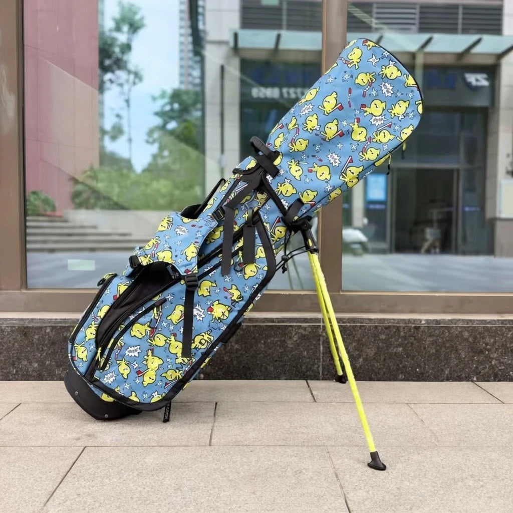 DEZENS Men's/Women's High Quality Lightweight Canvas Professional Golf Stand Bag Bracket Caddy Bag Golf Bag