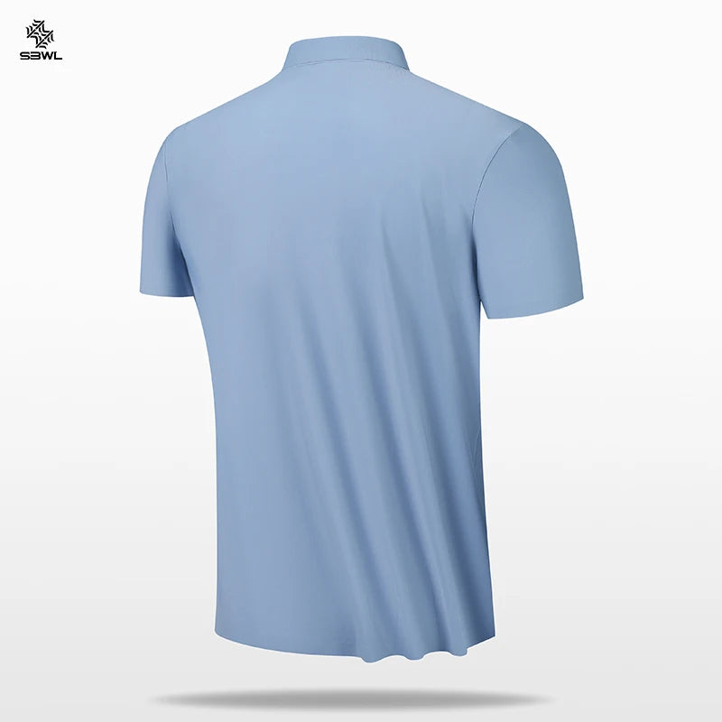 SBWL High quality Seamless process Men's casual top shirt Popular tennis T-shirt Golf POLO shirt Business casual Breathable Tees