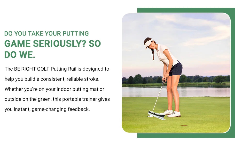 Putting Plane Rail-Portable Golf Putting Stroke Trainer for Indoor & Outdoor Use Golf Training Aid for Putting Improve Accuracy