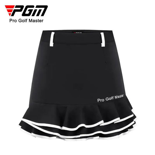 PGM Women Golf Short Skirt Quick Dry Breathable Ladies Girls Fashion Fishtail Skirts Black White XS QZ080