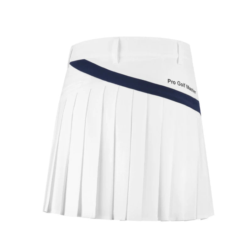 PGM Women's Golf Sports Short Skirt Summer Breathable Underpants Half  A-line Pleated Skirt QZ089