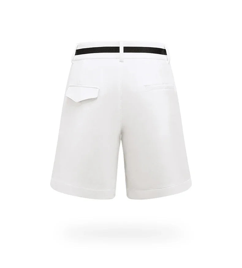 TTYGJ 2024 Summer New Golf Shorts Women Stretch Five-part Trousers Casual High Waist Sports OL Shorts Lady Golf Apparel