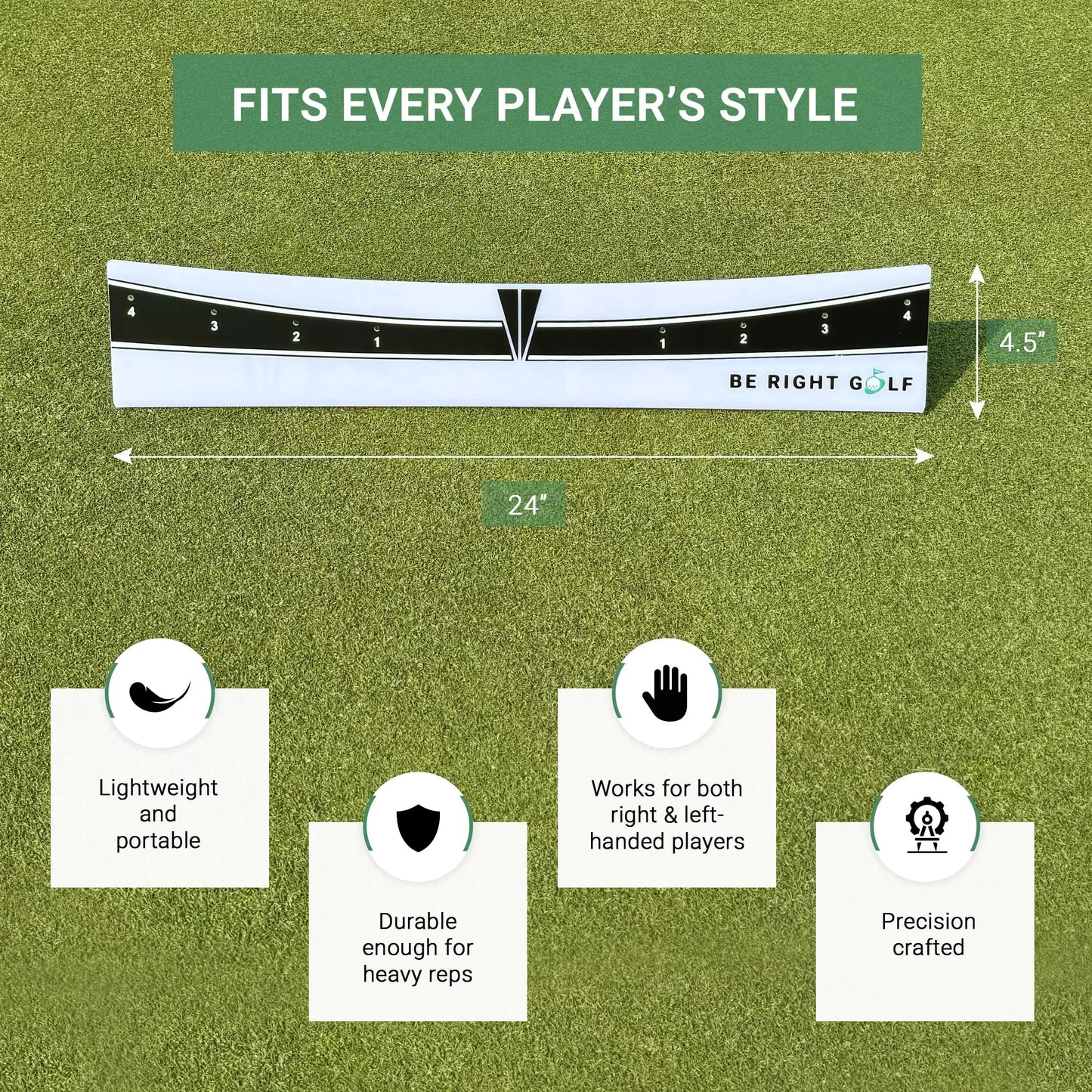 Putting Plane Rail-Portable Golf Putting Stroke Trainer for Indoor & Outdoor Use Golf Training Aid for Putting Improve Accuracy