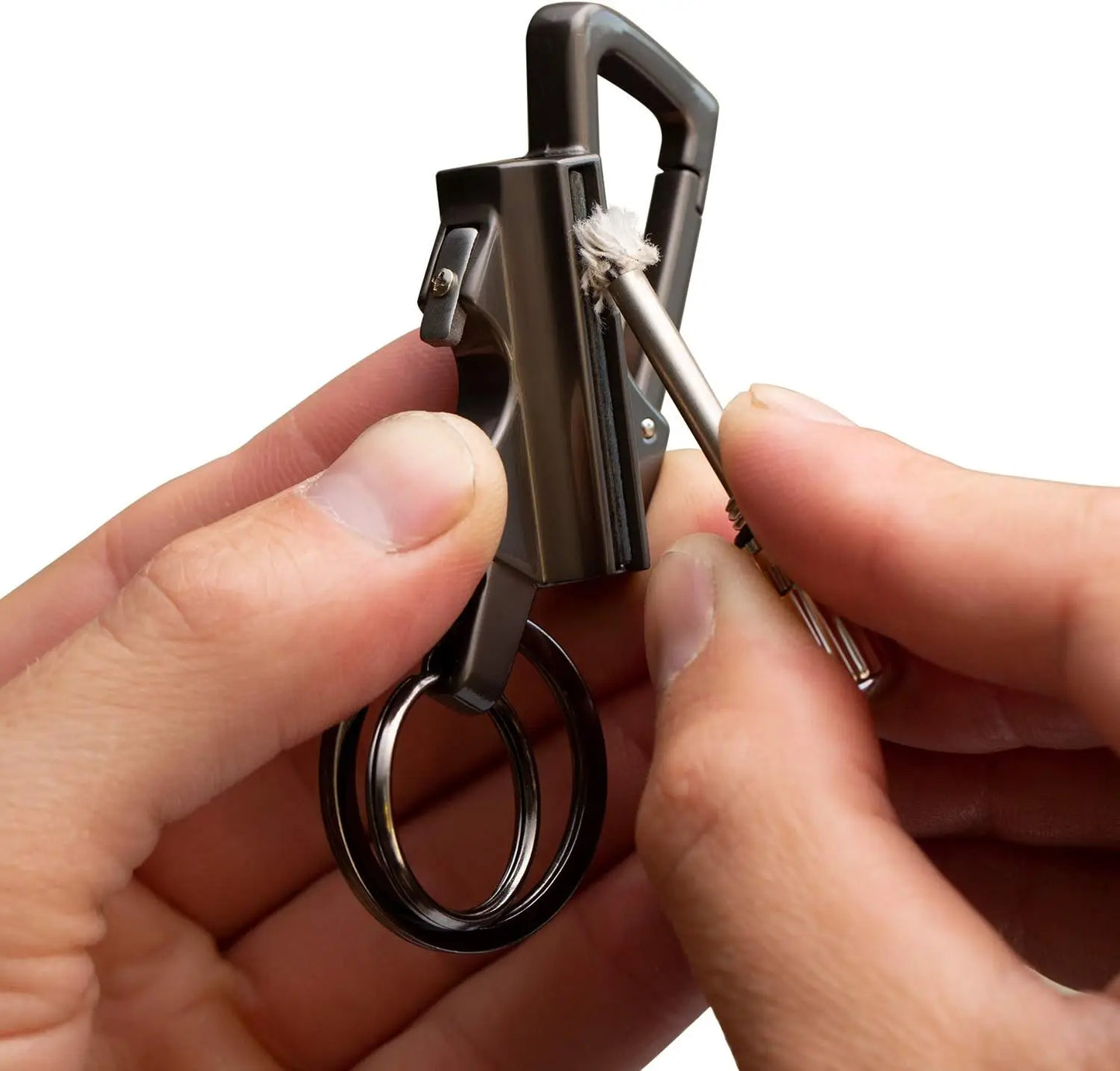 Reusable Fire Starter & Bottle Opener Keychain, Waterproof Survival Tool for Camping and Emergencies