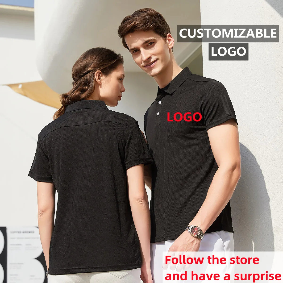 Men's Golf Shirt Luxury Sports Casual Polo Shirt Functional Quick-drying Breathable Lapel Short-sleeved T-shirt for Man Summer