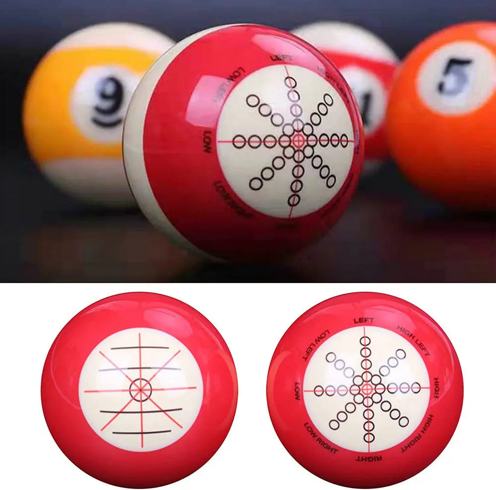 Billiards Cue Ball Practice Training Artifact Accessories Replacement 2-1/4" / 2-1/16"