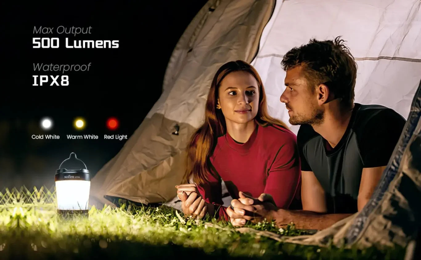 Sofirn LT1S Camping Light USB C 21700 Rechargeable Powerful Torch Portable Emergency Lantern 2700K-6500K with Reverse Charging