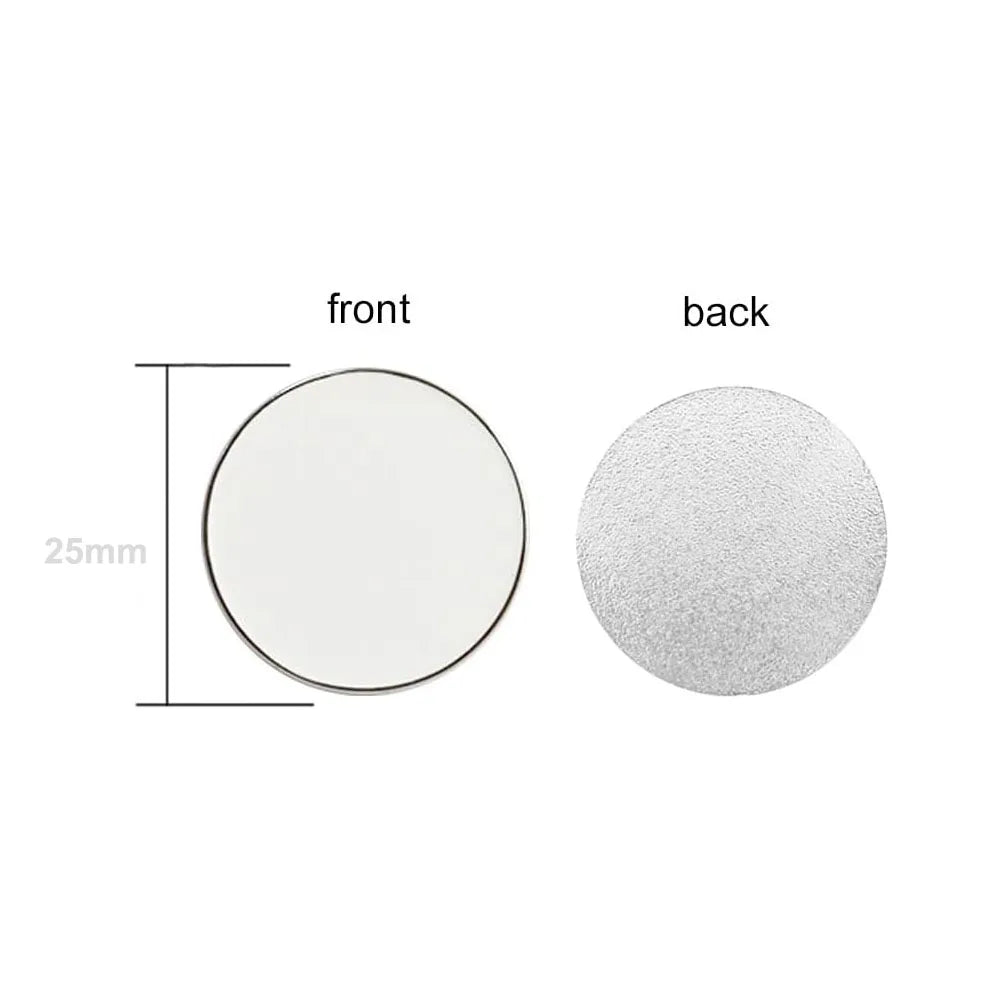 100pcs White or Blank Golf Ball Marker 25mm ,30mm, 35mm Golf Markers Position Marking Suitable for Custom Printing