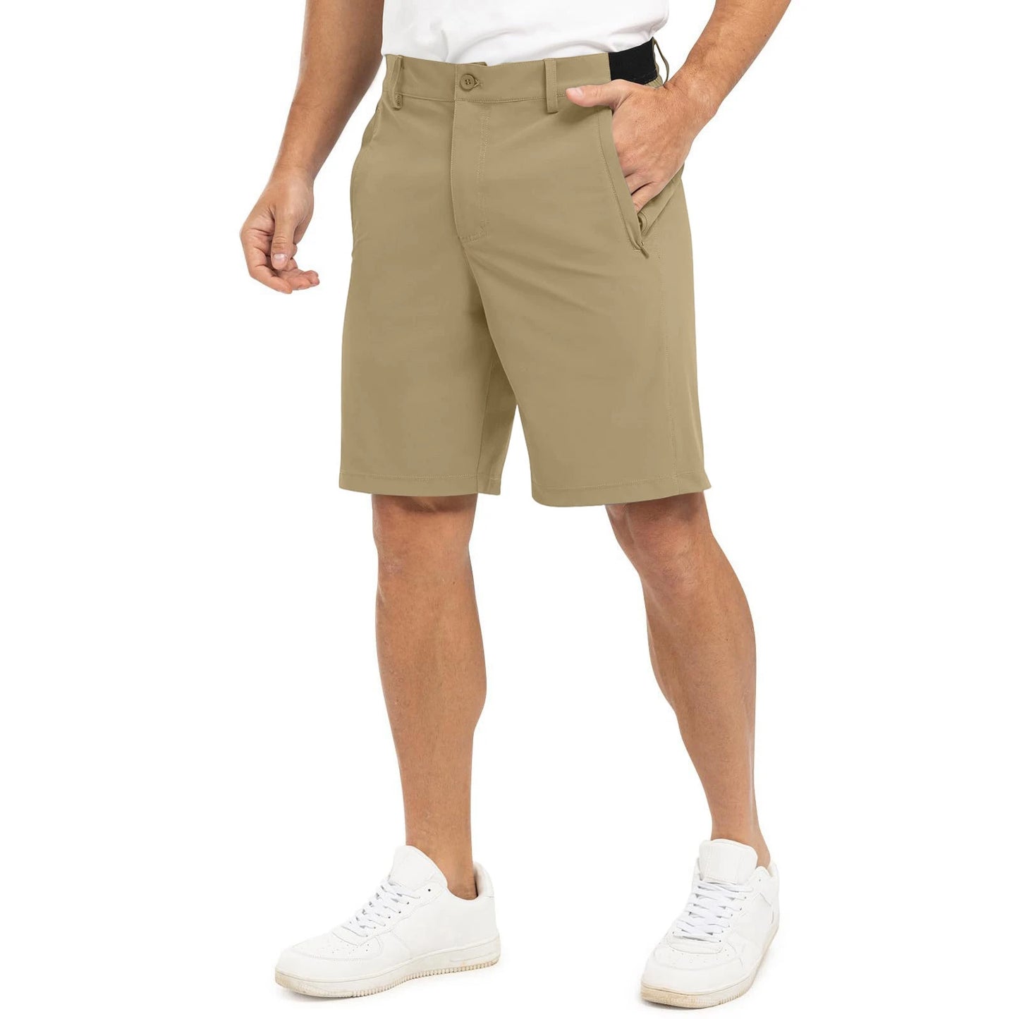 Men's Golf Shorts, Five-point Pants,Work And Casual Straight-leg Shorts, Lightweight Quick-drying Outdoor Sports Bermuda Shorts‌