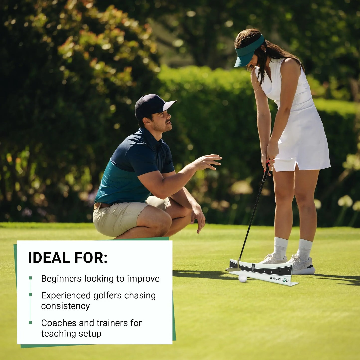 Putting Plane Rail-Portable Golf Putting Stroke Trainer for Indoor & Outdoor Use Golf Training Aid for Putting Improve Accuracy