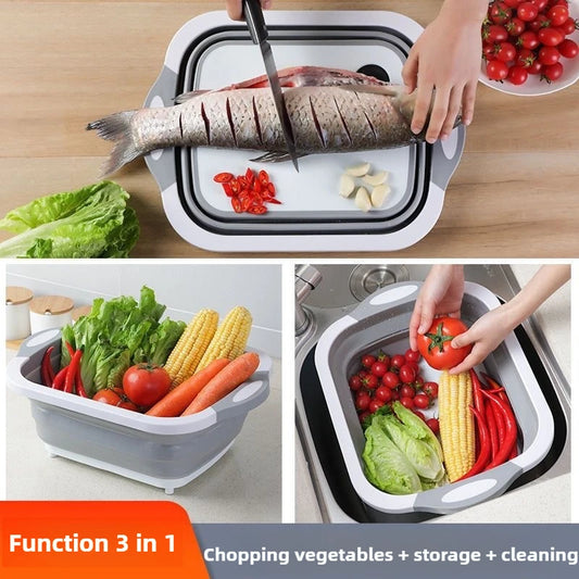 Portable Folding Wash Basin Collapsible Sink Large Compression Basin for Camping Dormitory Household Outdoor Washing