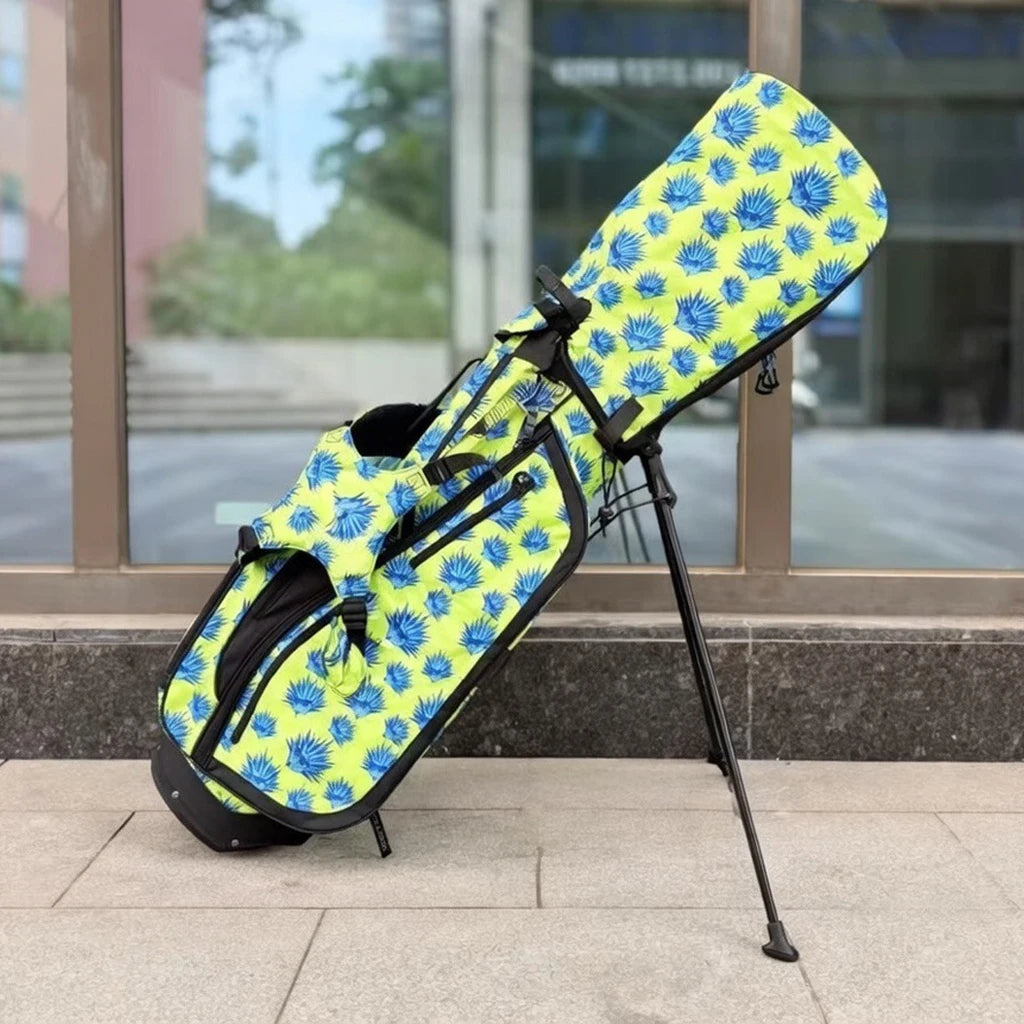 DEZENS Men's/Women's High Quality Lightweight Canvas Professional Golf Stand Bag Bracket Caddy Bag Golf Bag