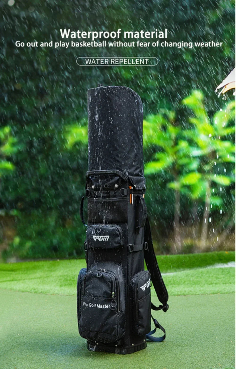 PGM Golf Bags Backpack Design Clubs Bag 2kg Ultra Lightweight Portable Fixed Insert Waterproof Accessories QB144