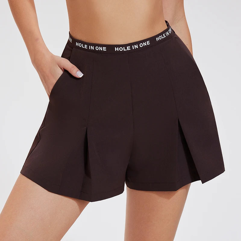 Tennis Basketball Shorts Lightweight Quick Dry Casual Golf Skort Women Pattern Stretch Tennis Pleated Shorts