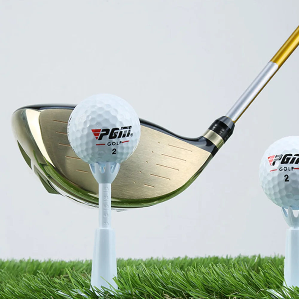 Adjustable Golf Tees Golf Essential Accessories Unbreakable & Durable Reusable Home Golf Tees - 2 Pack White