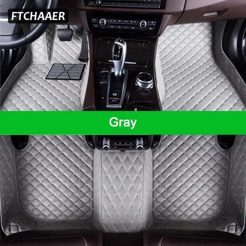 FTCHAAER Custom Car Floor Mats For VW Golf Sportsvan Auto Carpets Foot Coche Accessorie