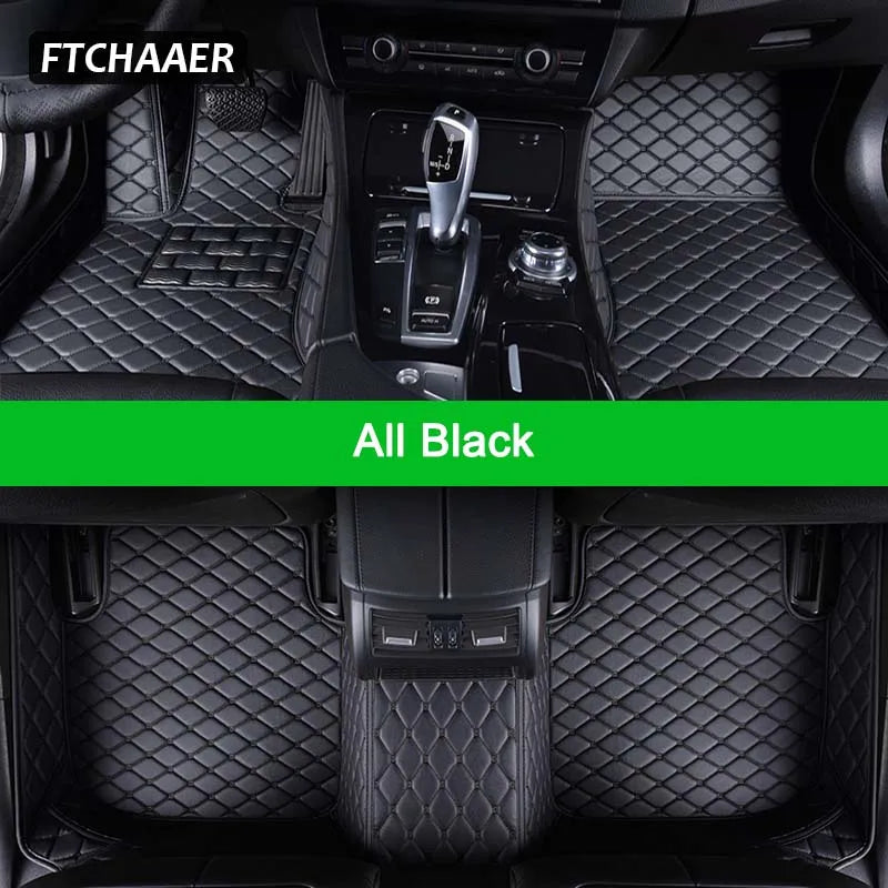 FTCHAAER Custom Car Floor Mats For VW Golf Sportsvan Auto Carpets Foot Coche Accessorie