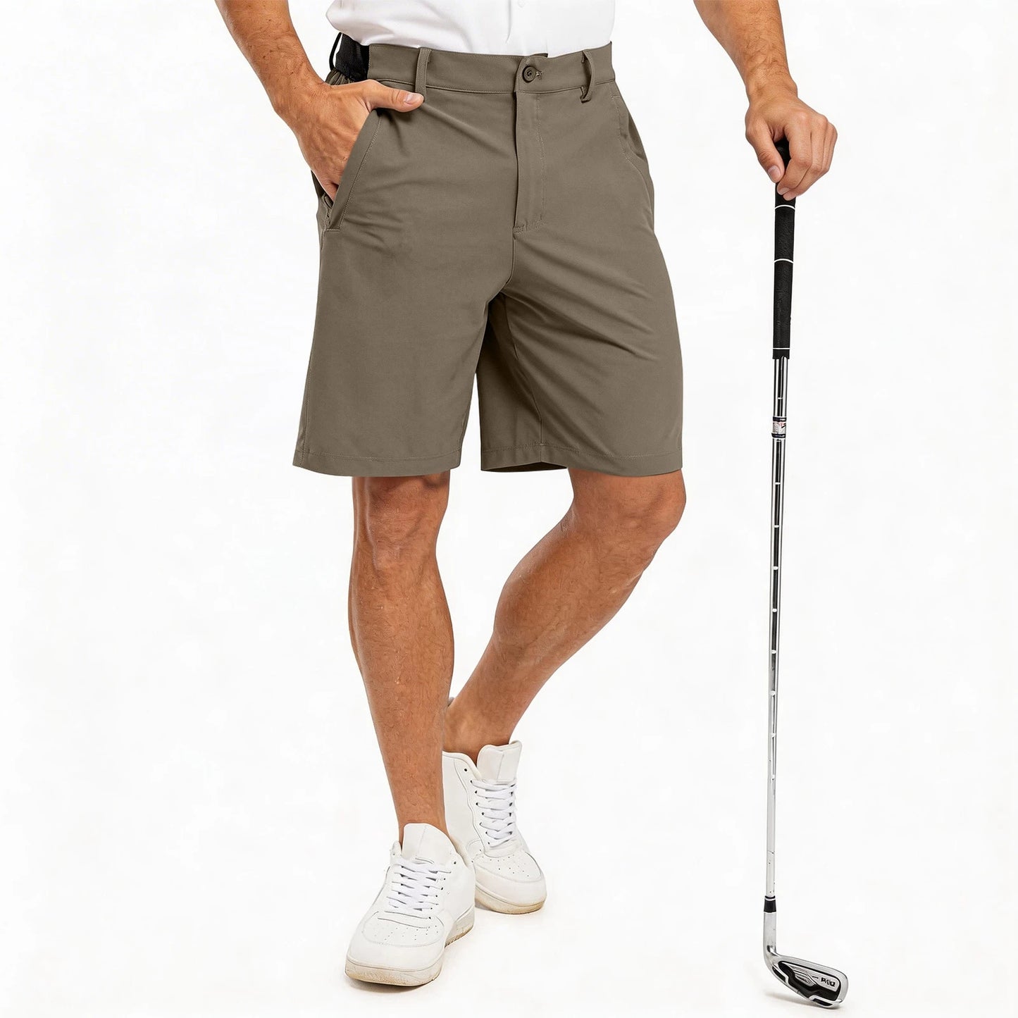 Men's Golf Shorts, Five-point Pants,Work And Casual Straight-leg Shorts, Lightweight Quick-drying Outdoor Sports Bermuda Shorts‌