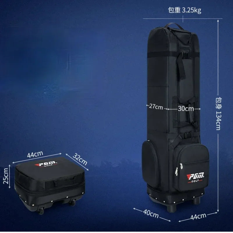 PGM Golf Aviation Bag Waterproof Travel With Wheels Large Capacity Storage Practical Foldable Airplane Ball Bags HKB012