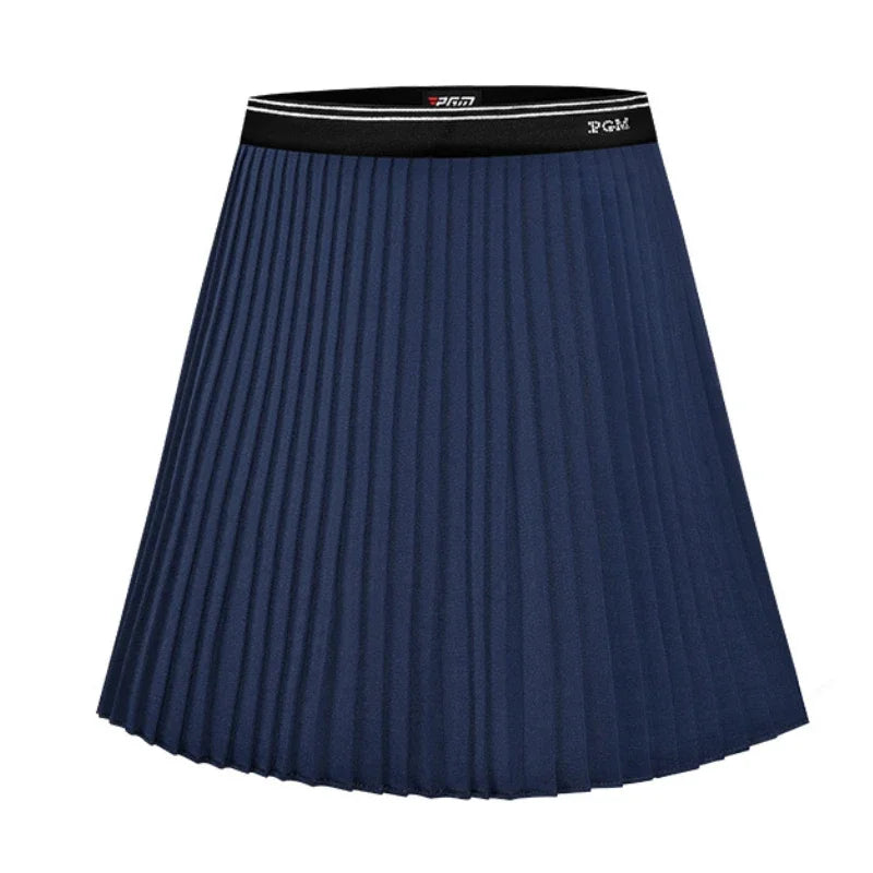 PGM Women's Golf Skirt Summer Quick-drying Sports Skirt Elastic Belt Bright Diamond Pleated Skirt QZ088