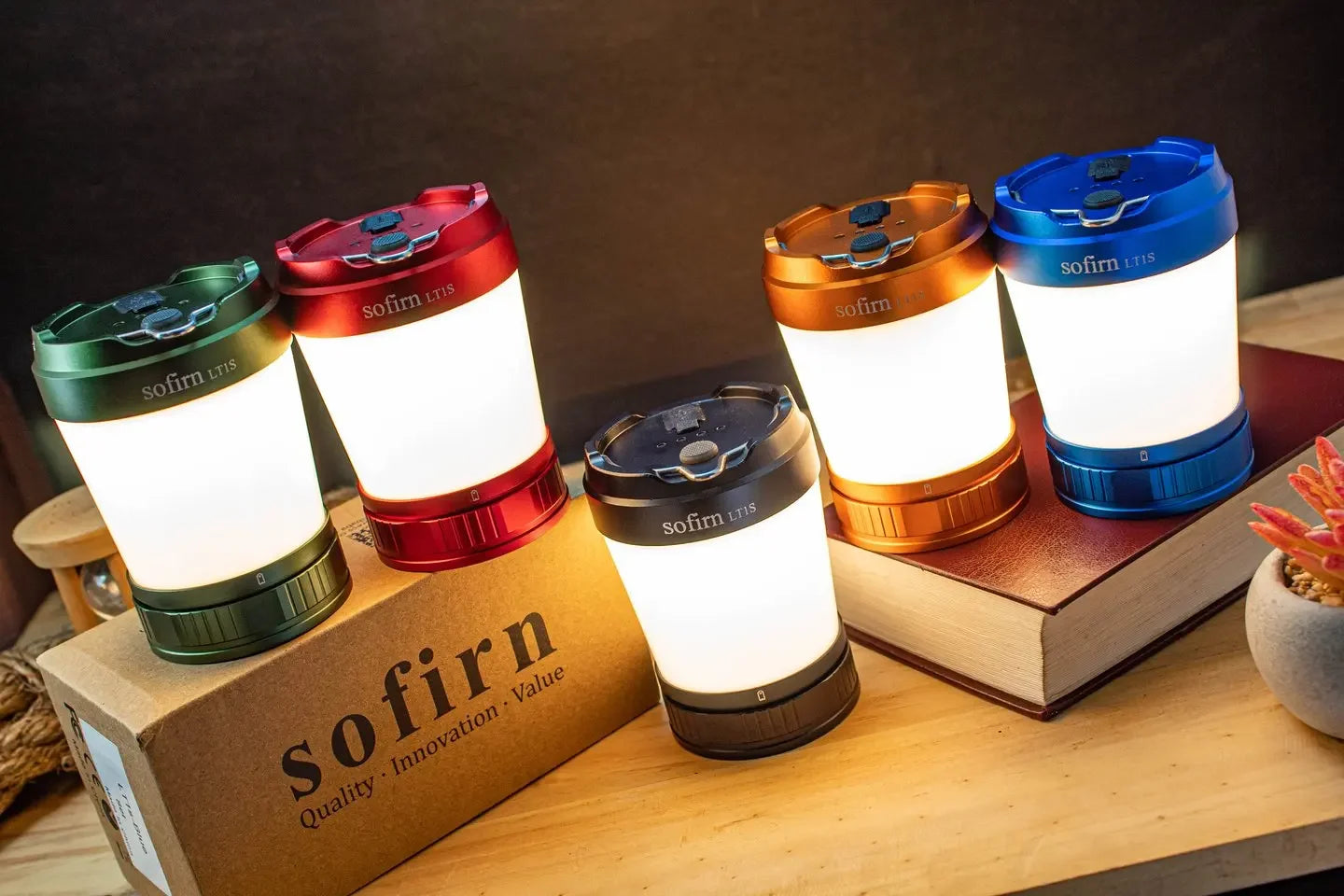 Sofirn LT1S Camping Light USB C 21700 Rechargeable Powerful Torch Portable Emergency Lantern 2700K-6500K with Reverse Charging