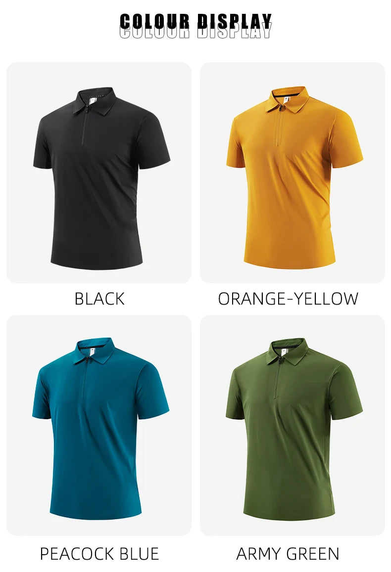 SBWL Outdoor sports running exercise golf high quality seamless POLO short sleeve T-shirt office leisure short sleeve base shirt